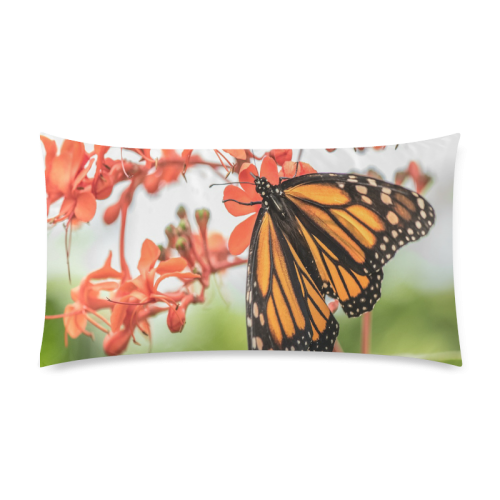 Monarch Butterfly Dreams Custom Rectangle Pillow Case 20"x36" (one side)