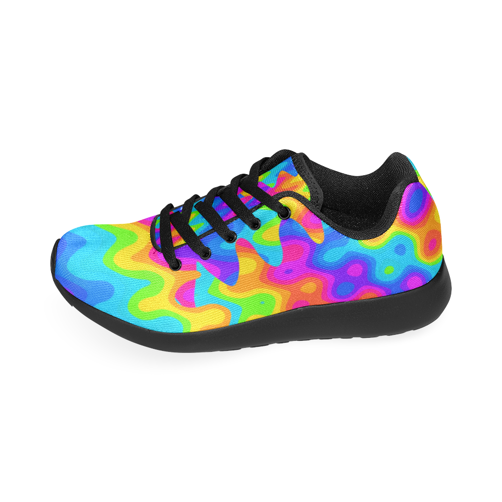 Amazing Acid Rainbow Women’s Running Shoes (Model 020)