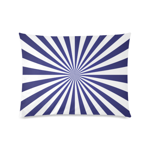 Blue Spiral Custom Picture Pillow Case 20"x26" (one side)