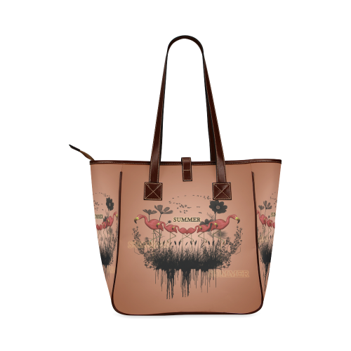 Summer design with flamingo Classic Tote Bag (Model 1644)