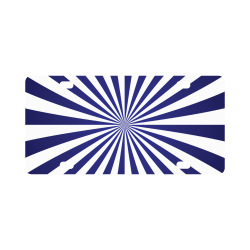 Blue Spiral Classic License Plate