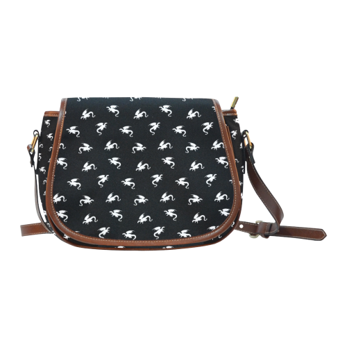 Little Dragon Pattern Saddle Bag/Small (Model 1649) Full Customization