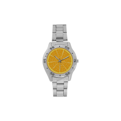 orange Men's Stainless Steel Analog Watch(Model 108)