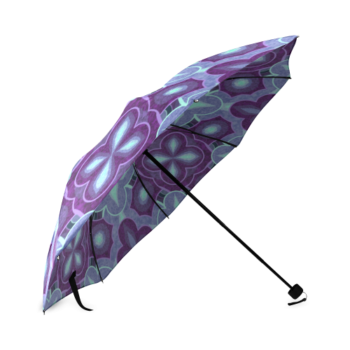 Purple blue pattern Foldable Umbrella (Model U01)