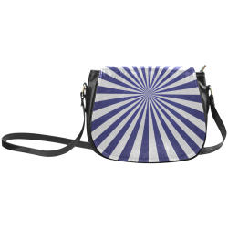Blue Spiral Classic Saddle Bag/Small (Model 1648)
