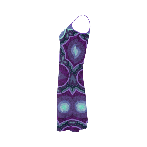 Purple blue Alcestis Slip Dress (Model D05)