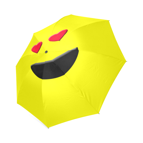 Emoticon Heart Smiley Foldable Umbrella (Model U01)