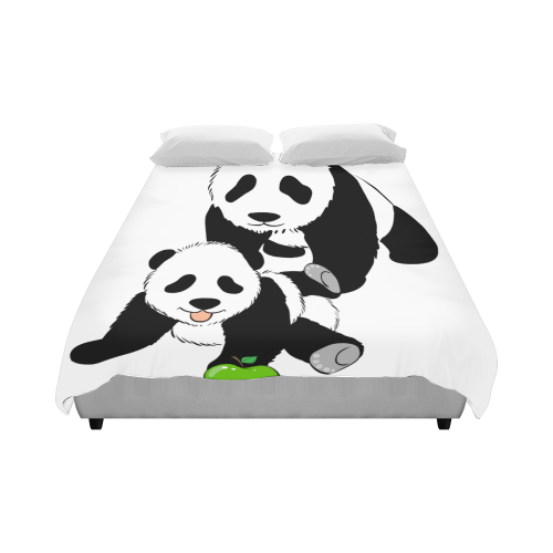 Mother and Baby Panda Duvet Cover 86"x70" ( All-over-print)
