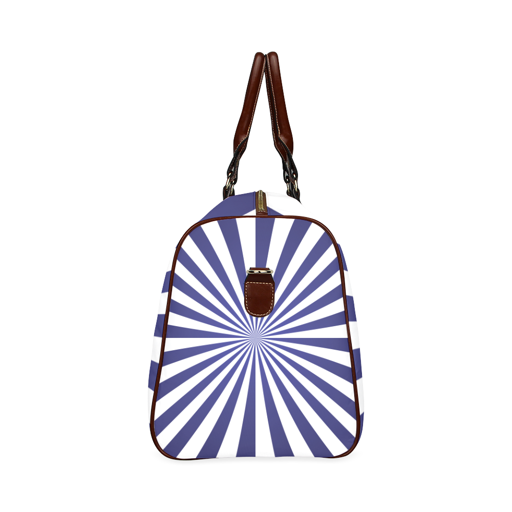 Blue Spiral Waterproof Travel Bag/Small (Model 1639)