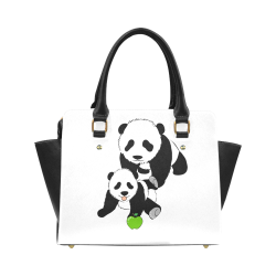 Mother and Baby Panda Classic Shoulder Handbag (Model 1653)