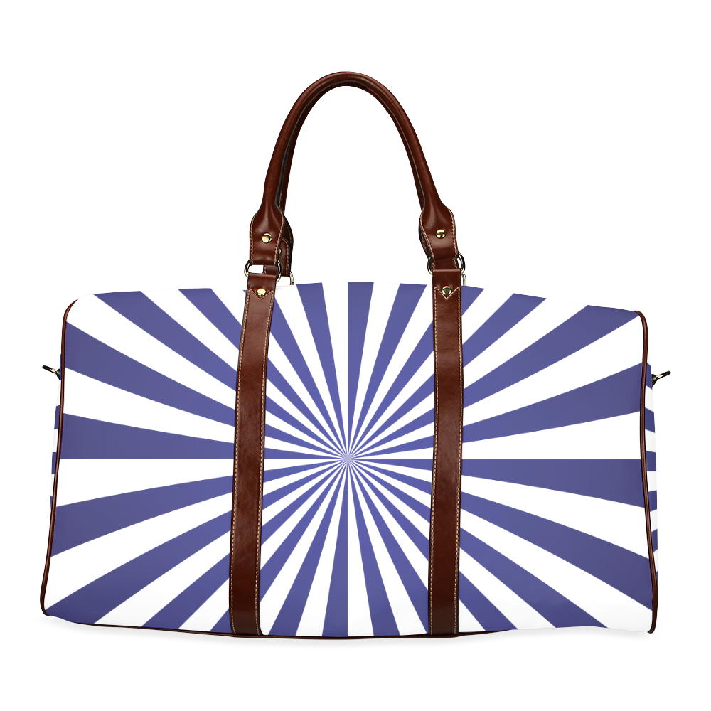 Blue Spiral Waterproof Travel Bag/Small (Model 1639)