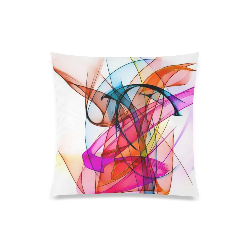 Summer Color Patter by Nico Bielow Custom Zippered Pillow Case 20"x20"(Twin Sides)
