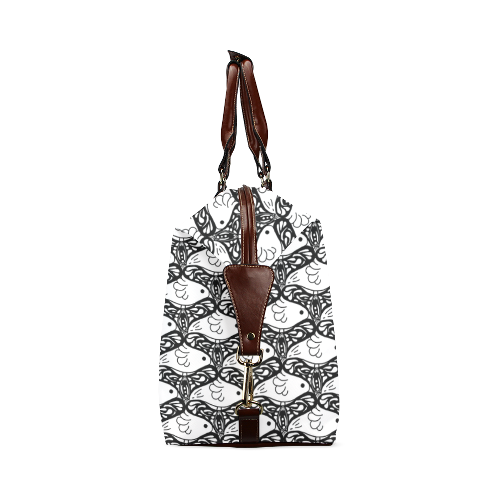 Bird and Butterfly Tessellation Classic Travel Bag (Model 1643)