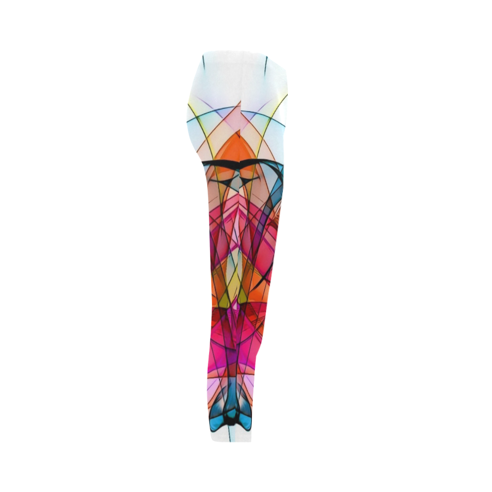 Summer Color Patter by Nico Bielow Capri Legging (Model L02)