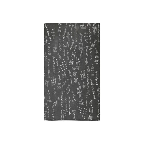 Blackboard With Math Formulas And Numbers Custom Towel 16"x28"