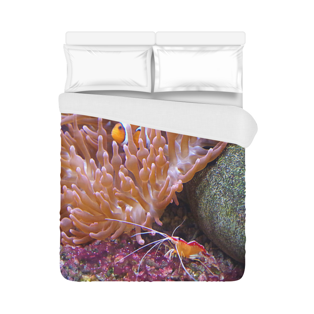 Coral And Clownfish Duvet Cover 86"x70" ( All-over-print)
