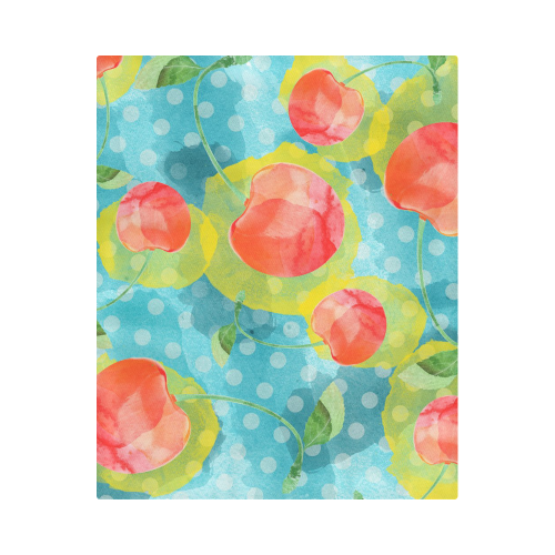 Cherries Duvet Cover 86"x70" ( All-over-print)