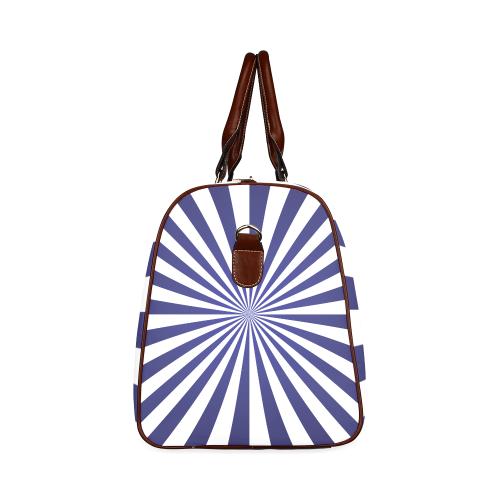 Blue Spiral Waterproof Travel Bag/Large (Model 1639)