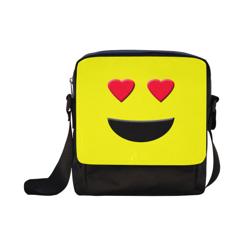 Emoticon Heart Smiley Crossbody Nylon Bags (Model 1633)