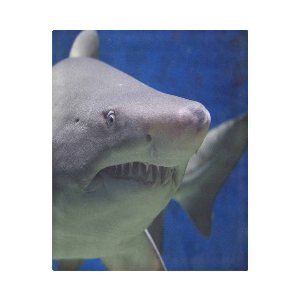 Great White Shark Attack Duvet Cover 86"x70" ( All-over-print)
