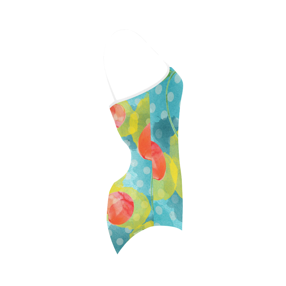 Cherries Strap Swimsuit ( Model S05)