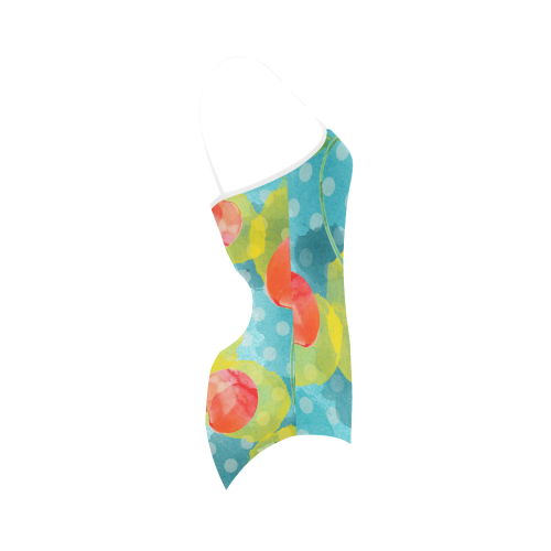 Cherries Strap Swimsuit ( Model S05)