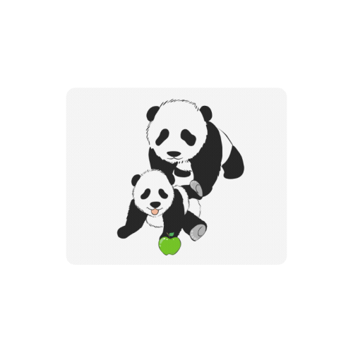 Mother and Baby Panda Rectangle Mousepad