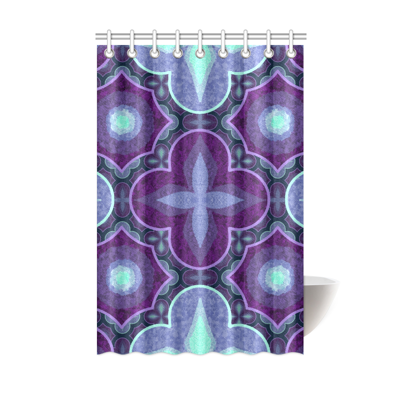 Purple blue Shower Curtain 48"x72"