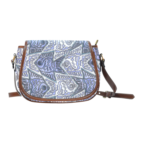 Fish Tessellation Saddle Bag/Large (Model 1649)