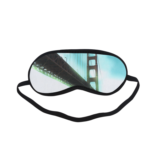 Green Bokeh Golden Gate Bridge Sleeping Mask
