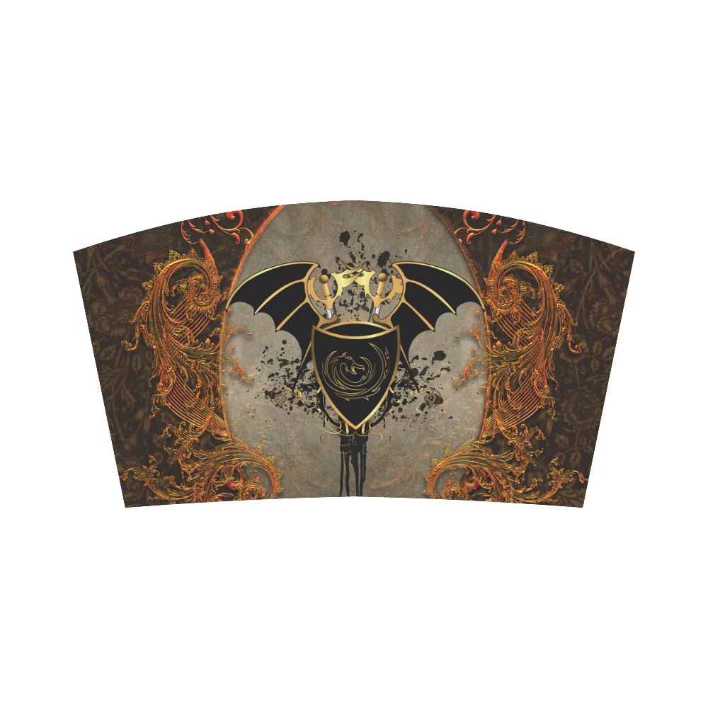 Dragon with swords and wings Bandeau Top