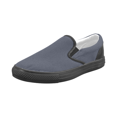 Peacoat Men's Slip-on Canvas Shoes (Model 019)