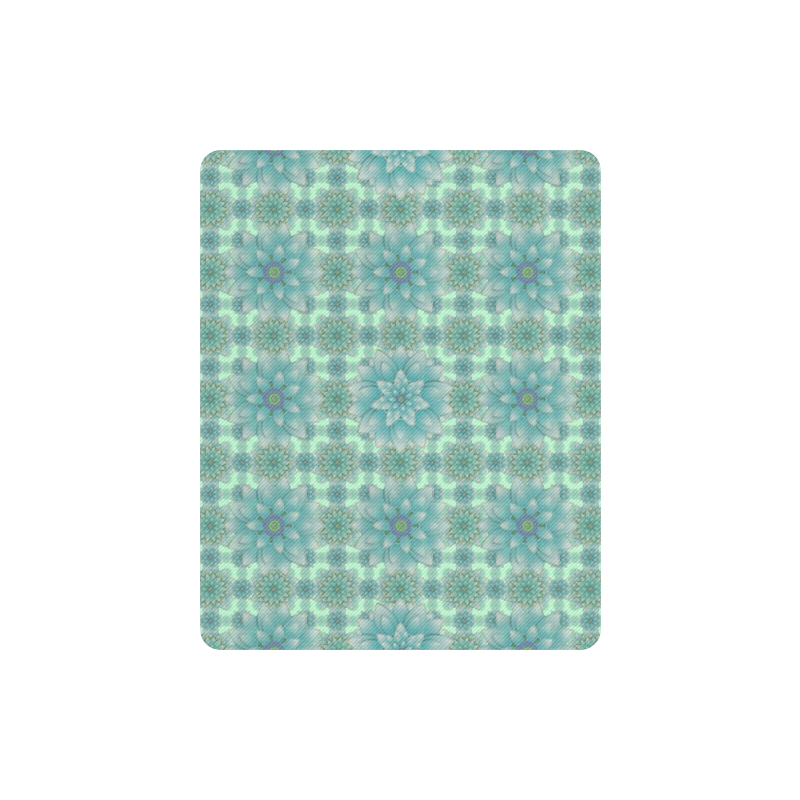 Turquoise Happiness Rectangle Mousepad
