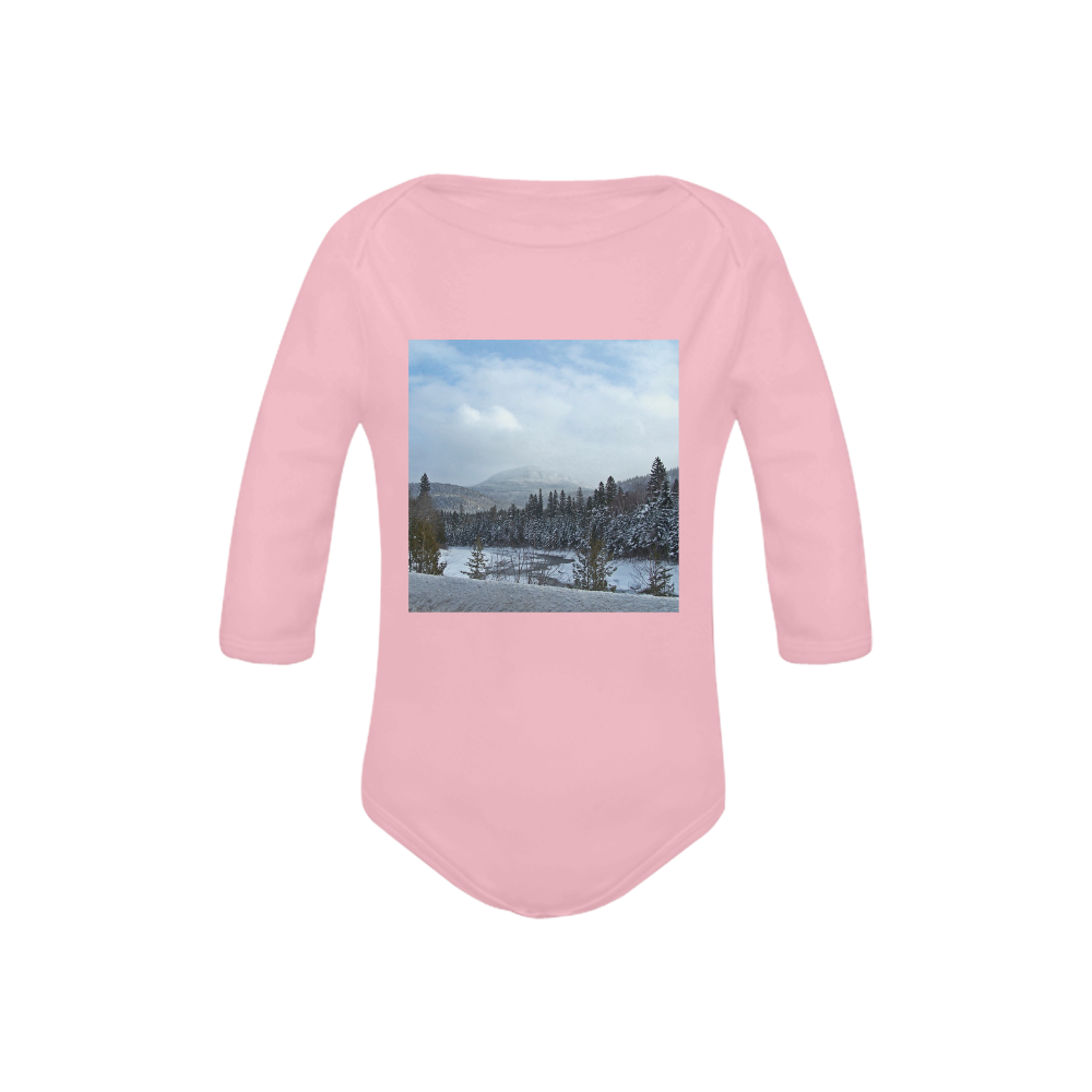 Winter Wonderland Baby Powder Organic Long Sleeve One Piece (Model T27)