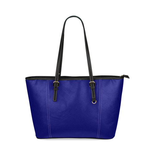 Royal Blue Regalness Leather Tote Bag/Small (Model 1640)