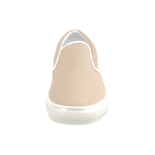 Apricot Illusion Men's Slip-on Canvas Shoes (Model 019)