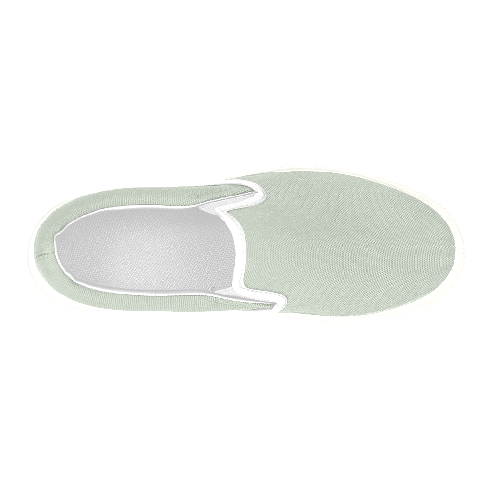Sea Foam Men's Slip-on Canvas Shoes (Model 019)