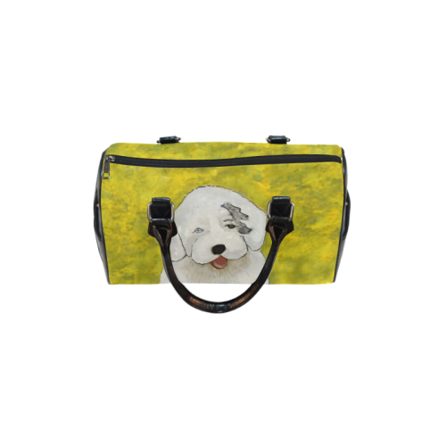 OES pup in field Boston Handbag (Model 1621)