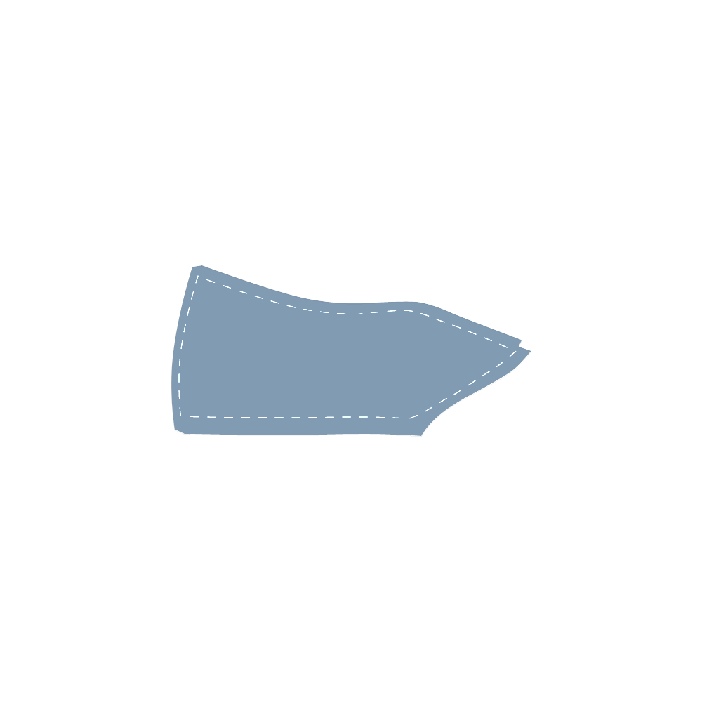 Dusk Blue Men's Slip-on Canvas Shoes (Model 019)
