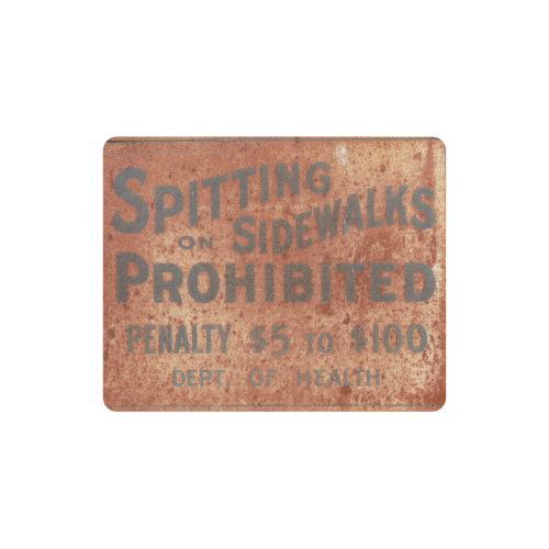 Spitting prohibited Rectangle Mousepad