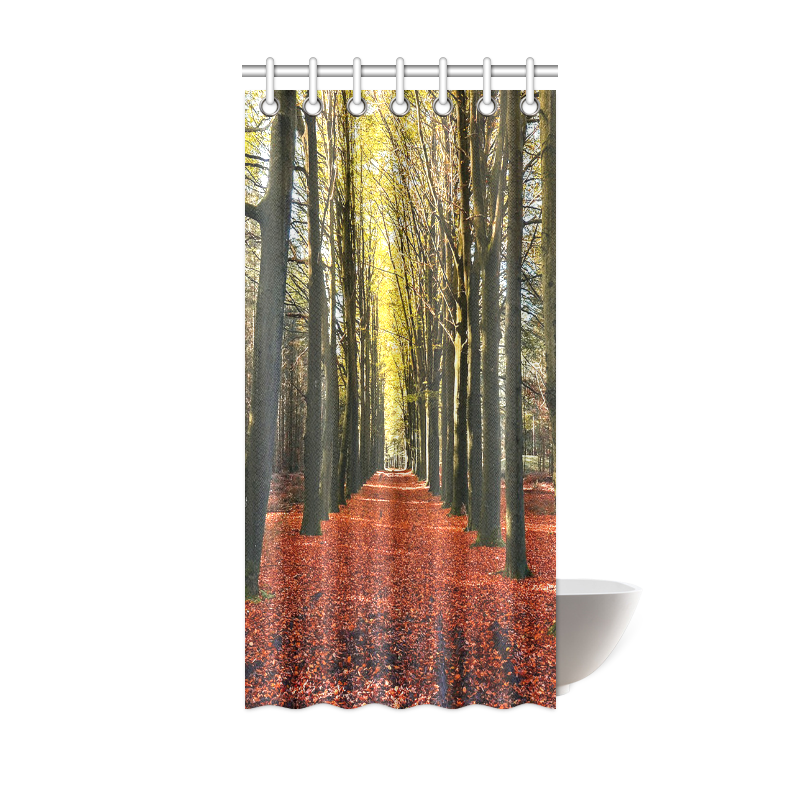 Autumn Forest Path Shower Curtain 36"x72"