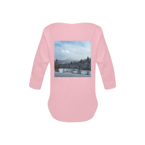 Winter Wonderland Baby Powder Organic Long Sleeve One Piece (Model T27)