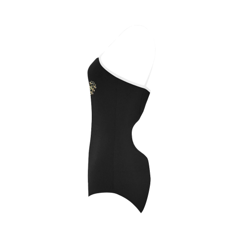 Black gibson-es-345 Strap Swimsuit ( Model S05)