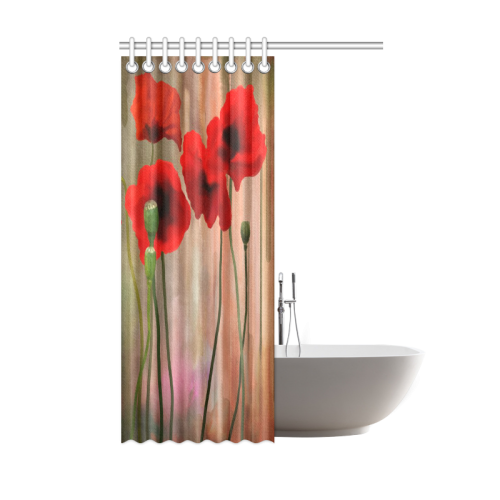 Poppies Shower Curtain 48"x72"