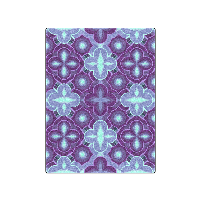 Purple blue pattern Blanket 50"x60"