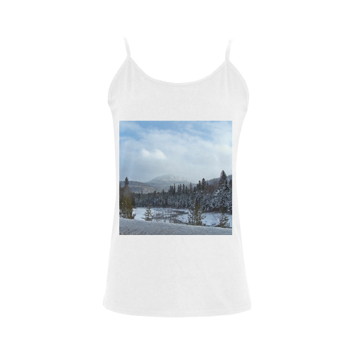 Winter Wonderland Women's Spaghetti Top (USA Size) (Model T34)