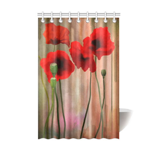 Poppies Shower Curtain 48"x72"