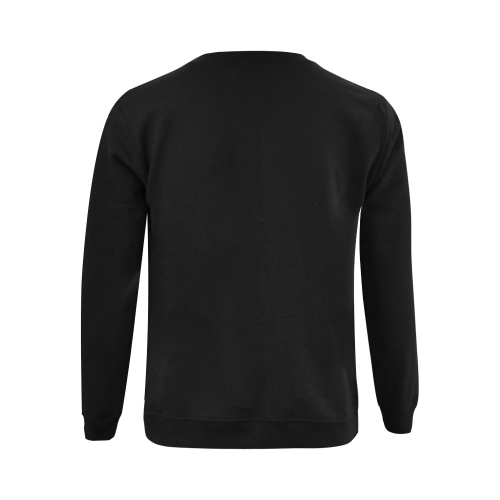 Black gibson-es-345 Gildan Crewneck Sweatshirt(NEW) (Model H01)