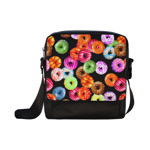 Colorful Yummy DONUTS pattern Crossbody Nylon Bags (Model 1633)