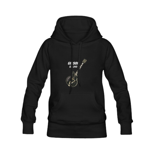 Black gibson-es-345 Men's Classic Hoodies (Model H10)